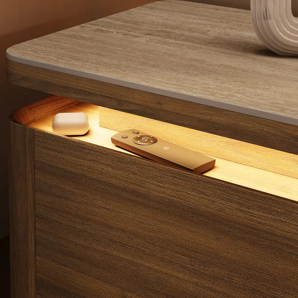 Aether Mid - Century LED TV Console - Exclusivia