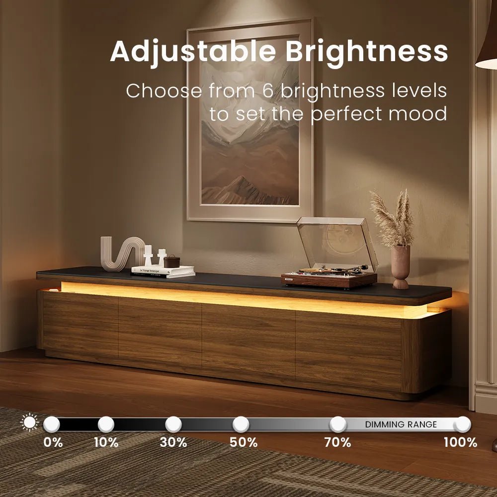 Aether Mid - Century LED TV Console - Exclusivia