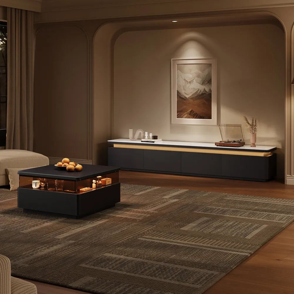 Aether Mid - Century LED TV Console - Exclusivia