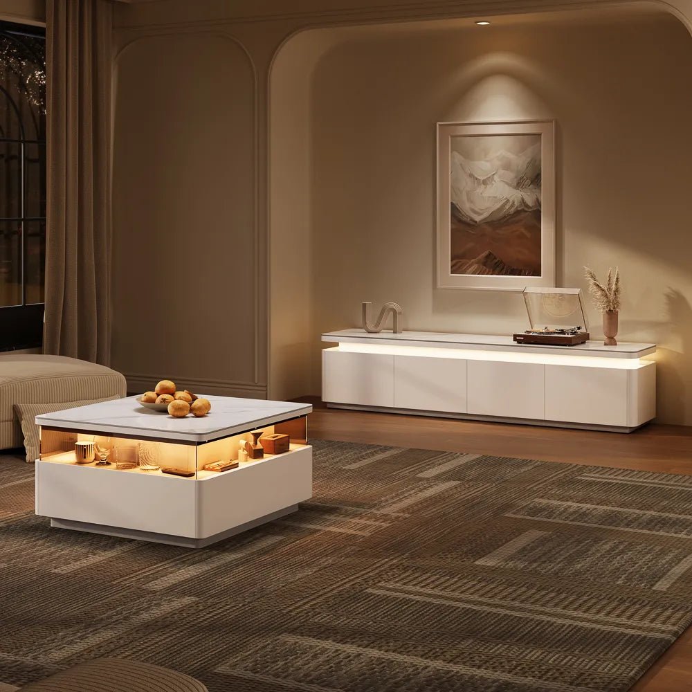 Aether Mid - Century LED TV Console - Exclusivia