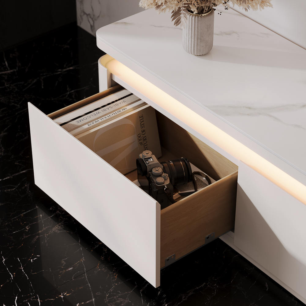 Aether Mid - Century LED TV Console - Exclusivia