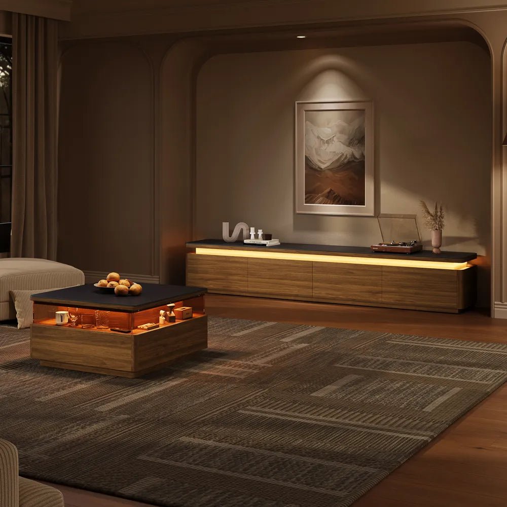 Aether Mid - Century LED TV Console - Exclusivia