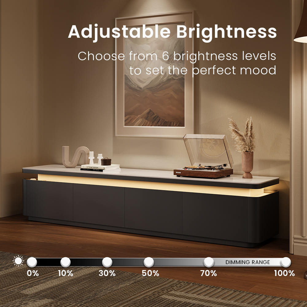 Aether Mid - Century LED TV Console - Exclusivia