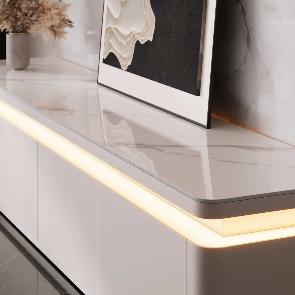 Aether Mid - Century LED TV Console - Exclusivia