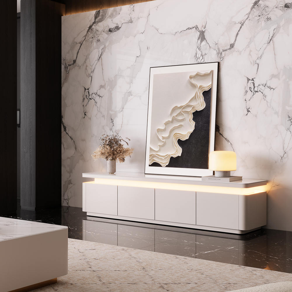 Aether Mid - Century LED TV Console - Exclusivia