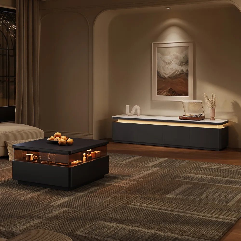 Aether Mid - Century LED TV Console - Exclusivia