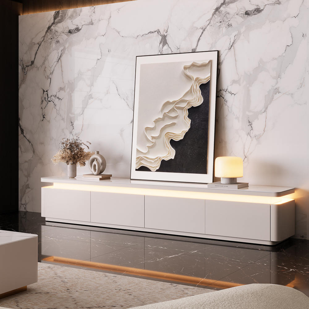 Aether Mid - Century LED TV Console - Exclusivia