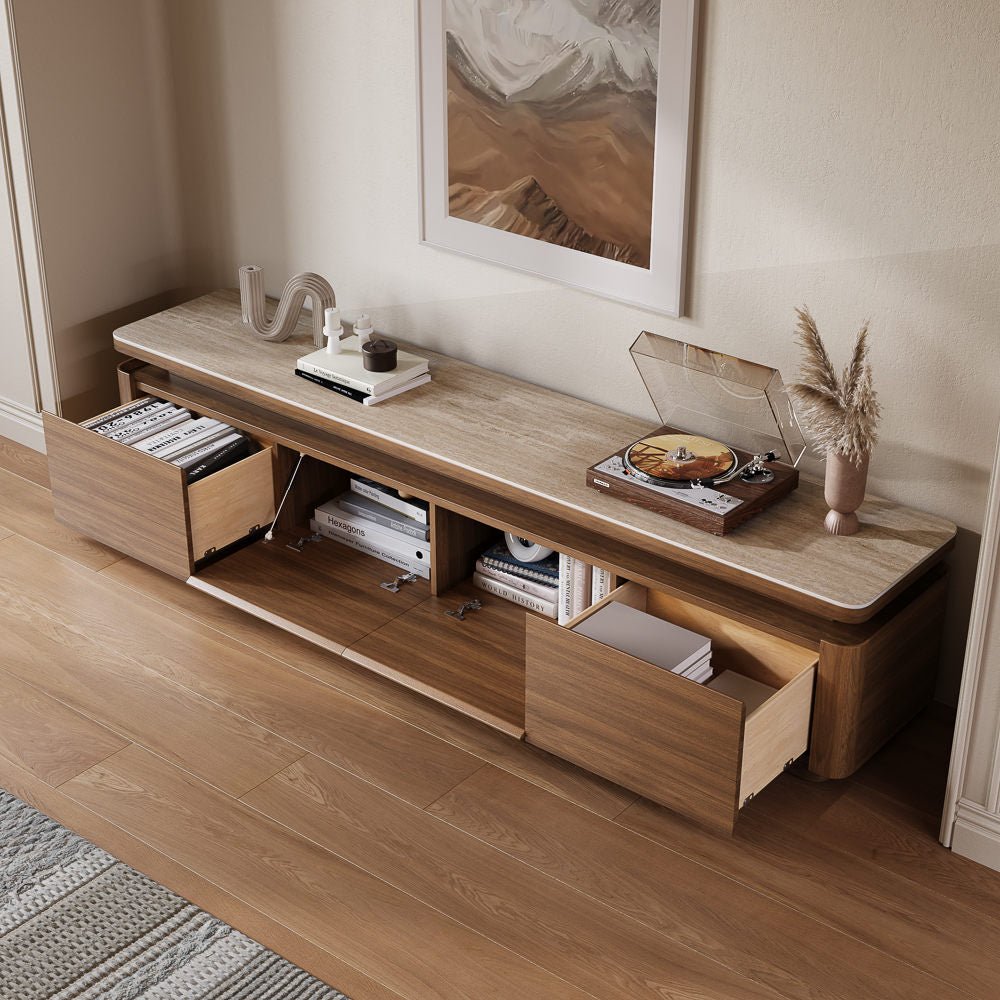 Aether Mid - Century LED TV Console - Exclusivia