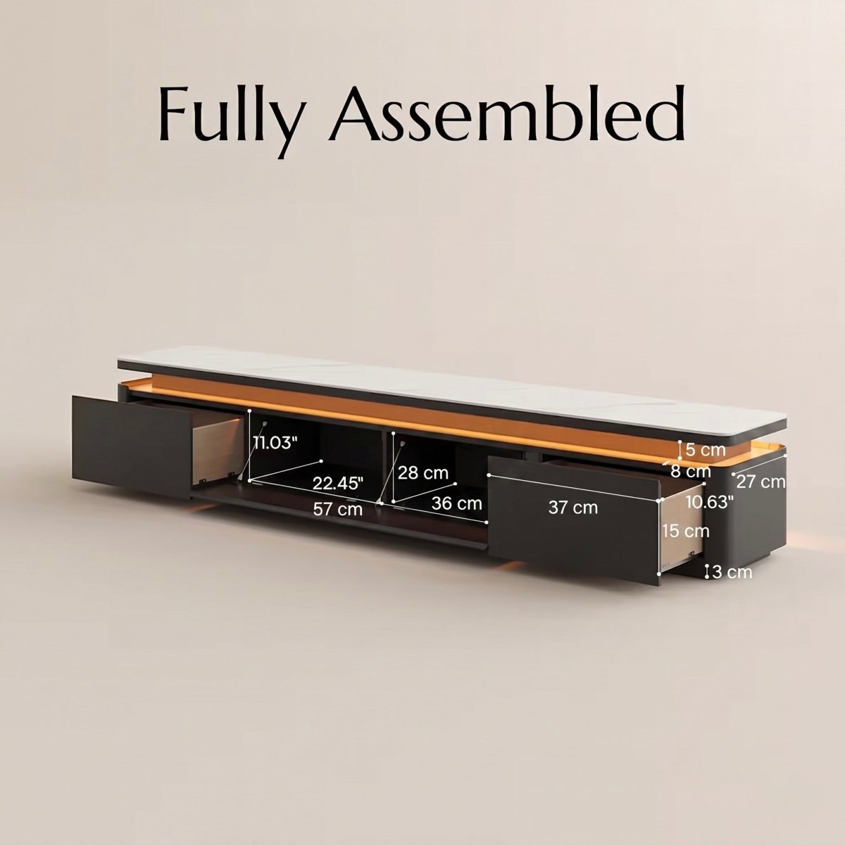 Aether Mid - Century LED TV Console - Exclusivia