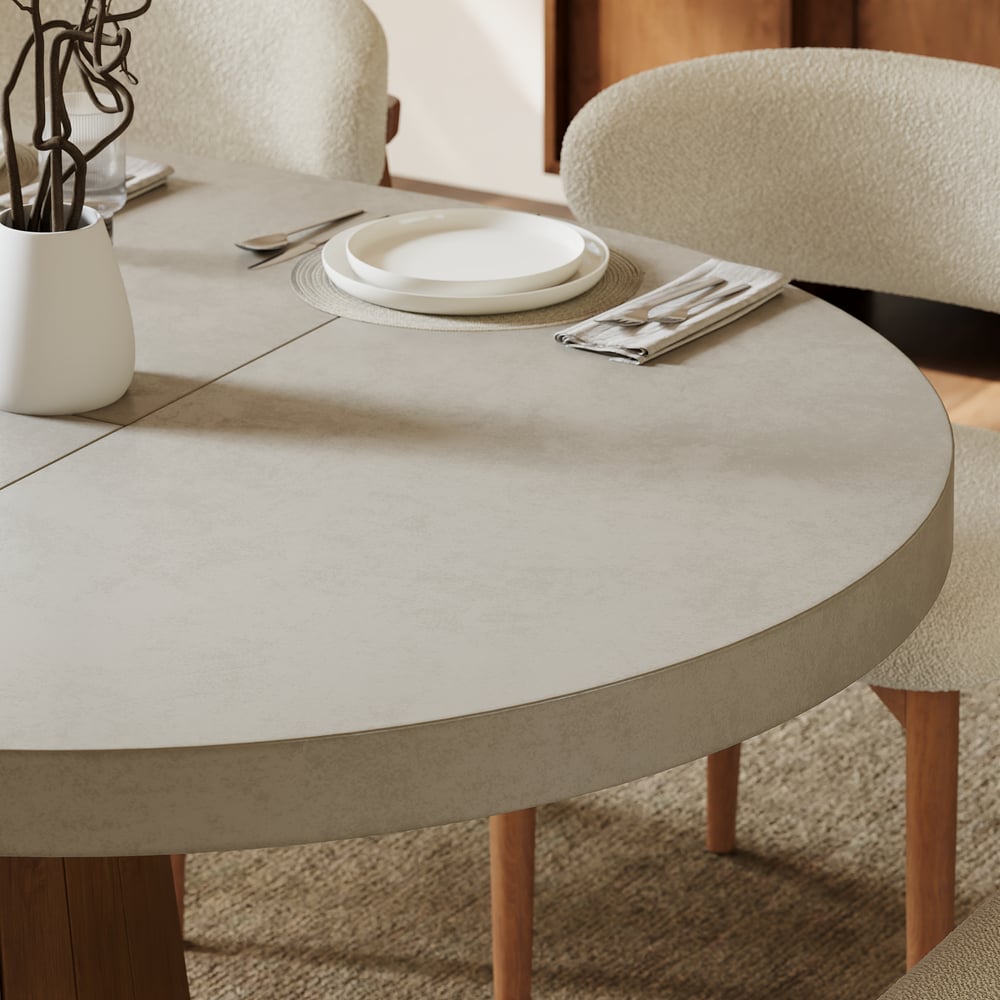 Aira Japandi Extendable Dining Table - Exclusivia