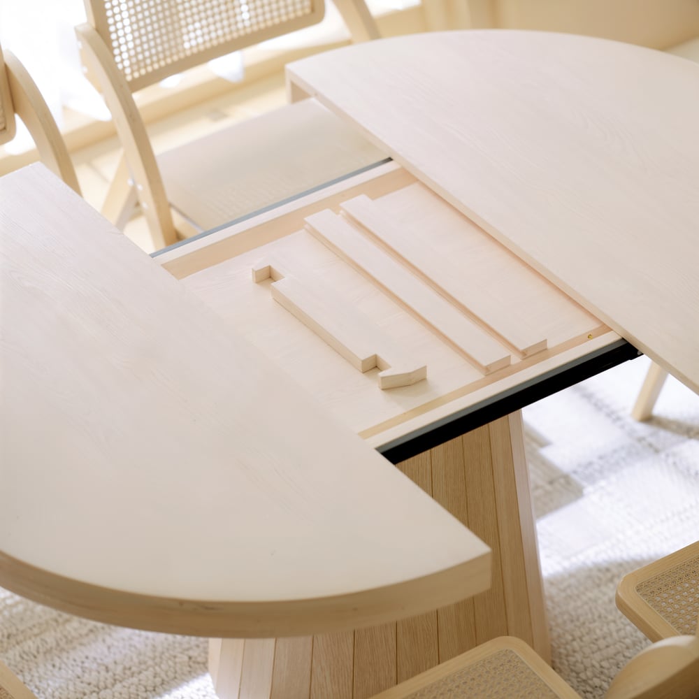 Aira Japandi Extendable Dining Table - Exclusivia