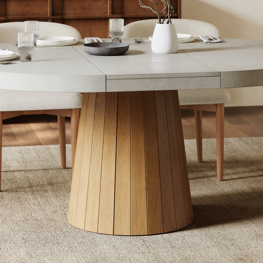 Aira Japandi Extendable Dining Table - Exclusivia