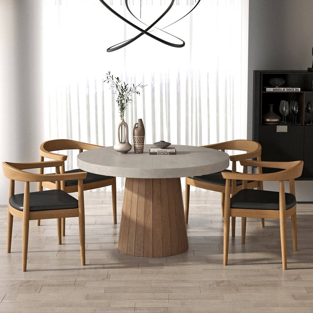 Aira Japandi Extendable Dining Table - Exclusivia