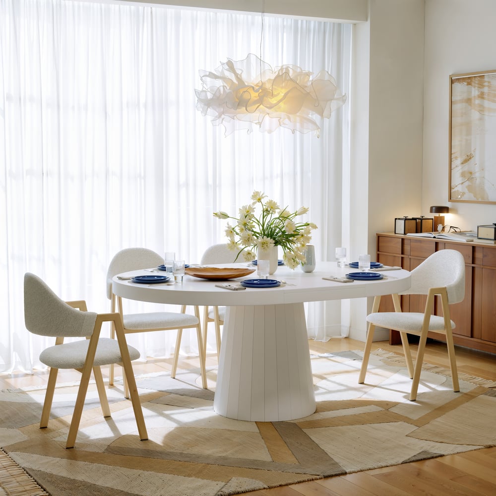 Aira Japandi Extendable Dining Table - Exclusivia