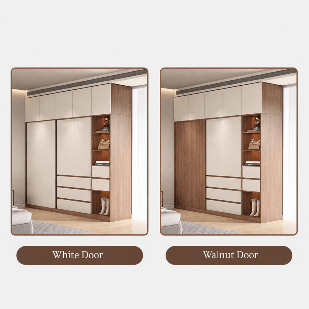 Akari Modern Solid Wood Wardrobe - Exclusivia