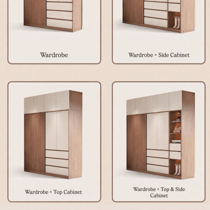 Akari Modern Solid Wood Wardrobe - Exclusivia