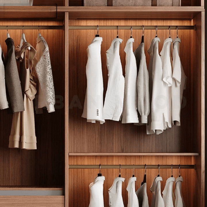 Akira Rustic Rattan Wardrobe - Exclusivia