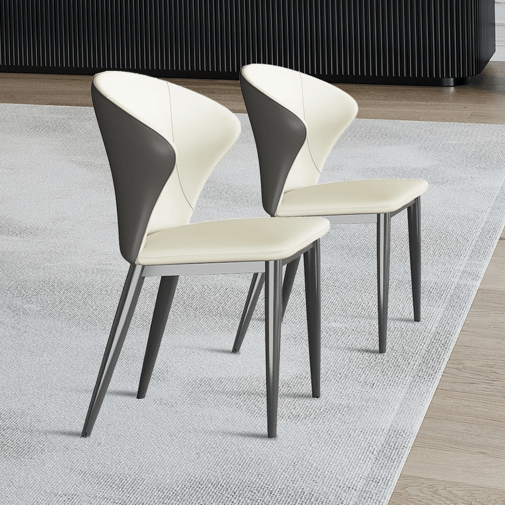 Alaric Set of 2 Modern Wingback Dining Chairs - Exclusivia