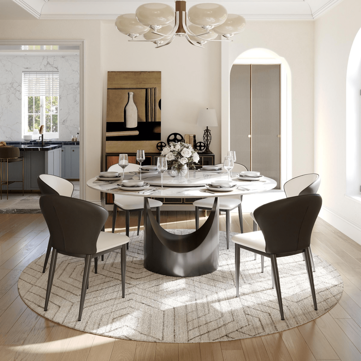 Alaric Set of 2 Modern Wingback Dining Chairs - Exclusivia