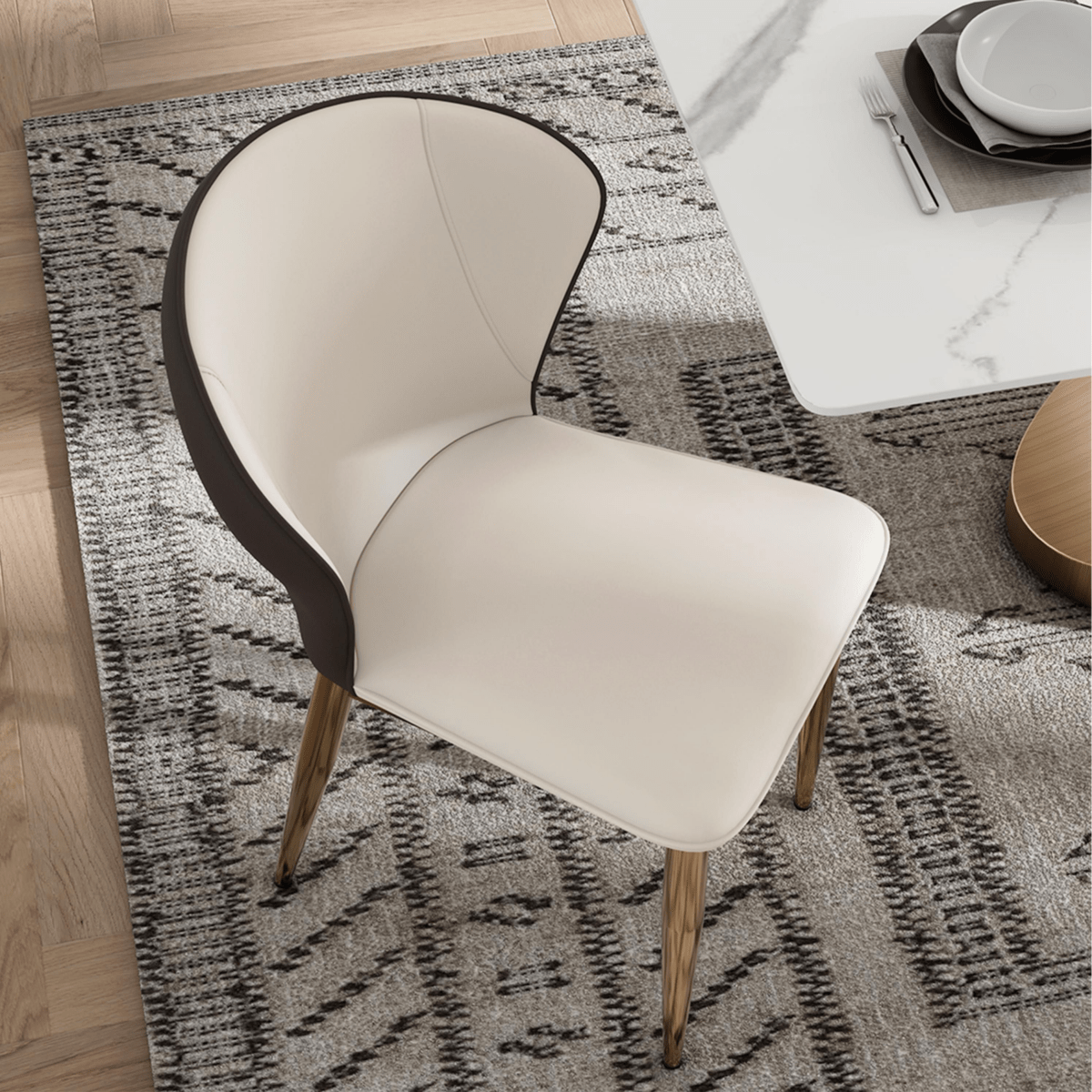 Alaric Set of 2 Modern Wingback Dining Chairs - Exclusivia