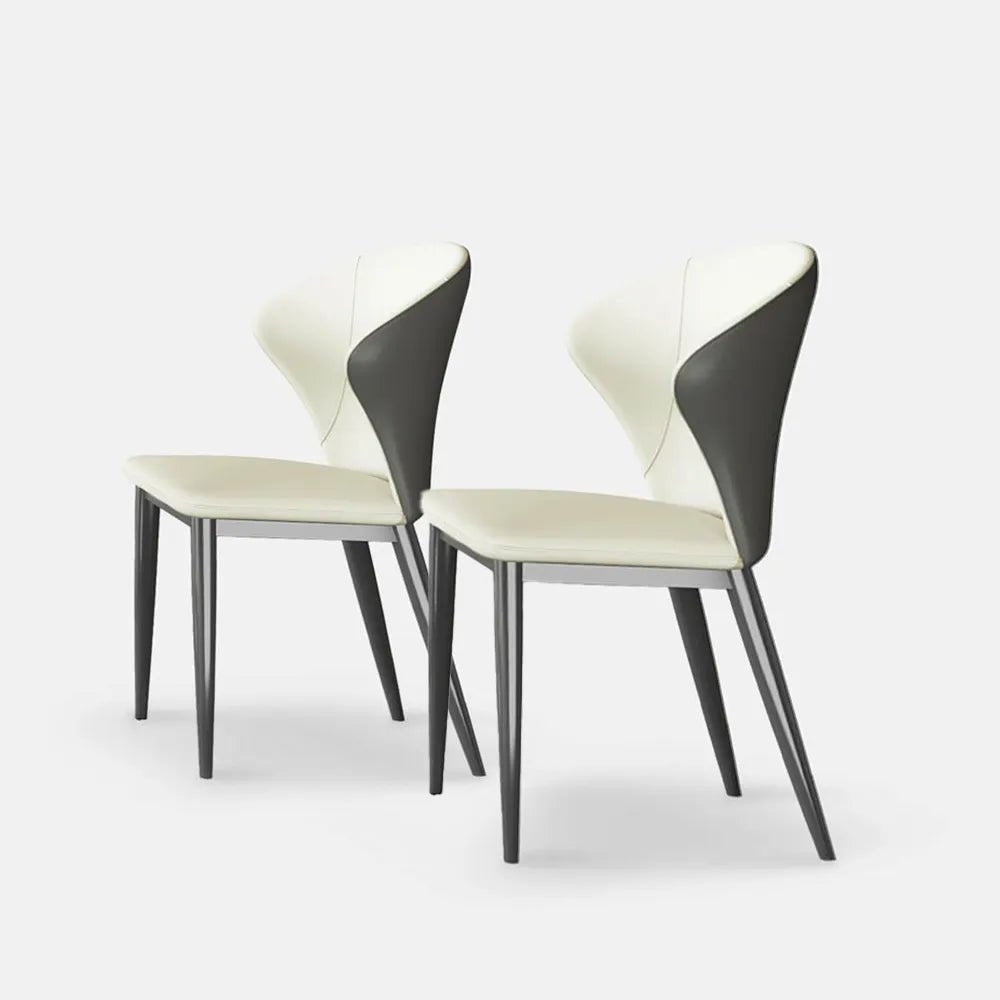 Alaric Set of 2 Modern Wingback Dining Chairs - Exclusivia
