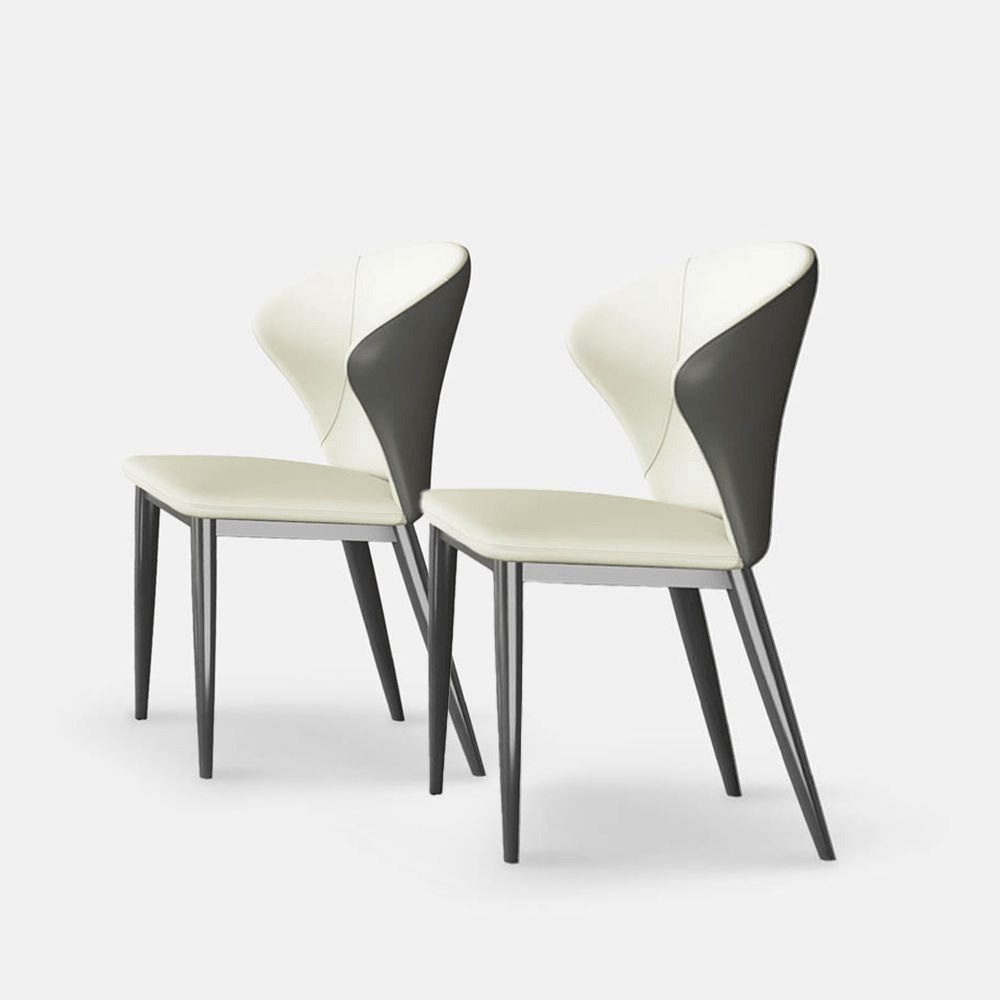 Alaric Set of 2 Modern Wingback Dining Chairs - Exclusivia