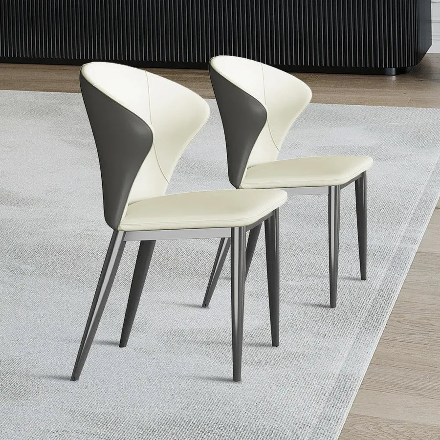 Alaric Set of 2 Modern Wingback Dining Chairs - Exclusivia