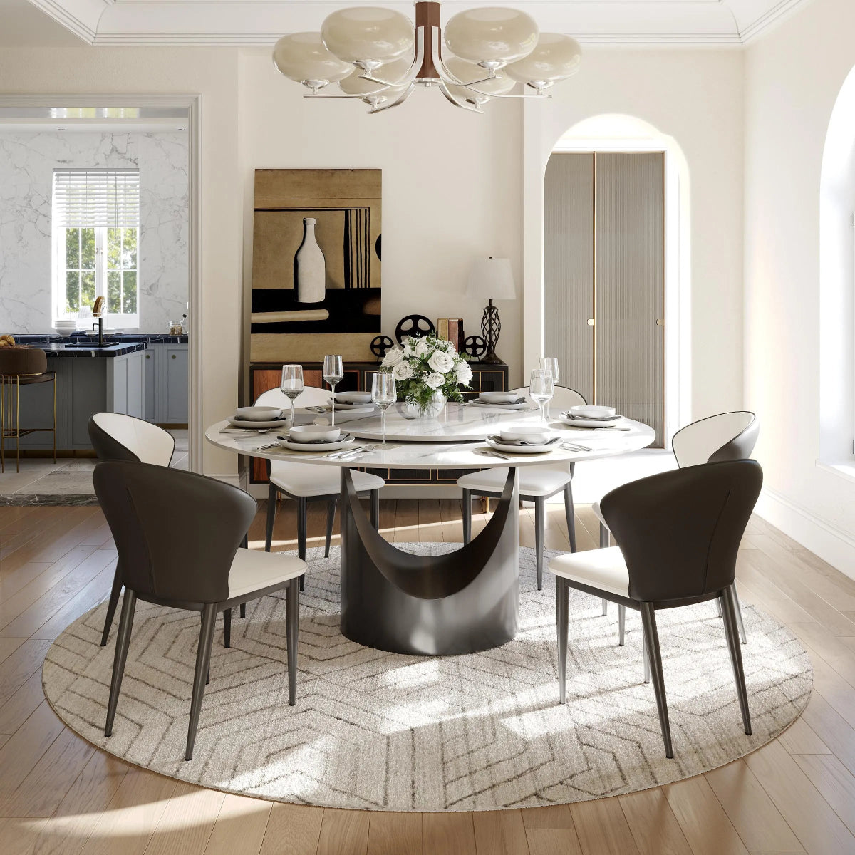 Alaric Set of 2 Modern Wingback Dining Chairs - Exclusivia