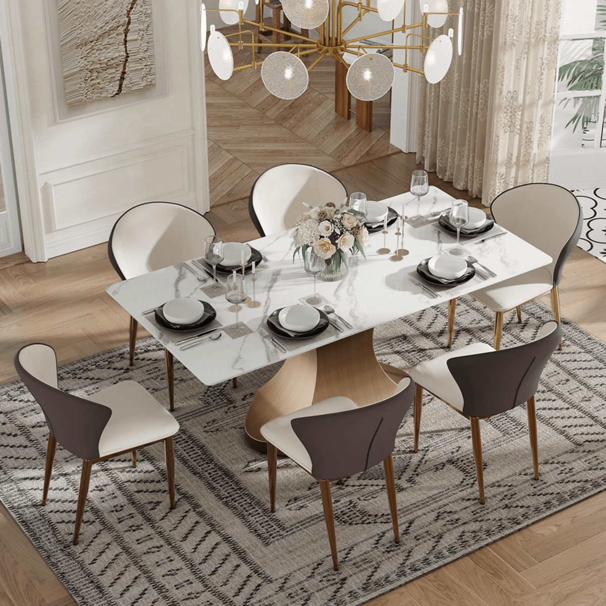 Alaric Set of 2 Modern Wingback Dining Chairs - Exclusivia