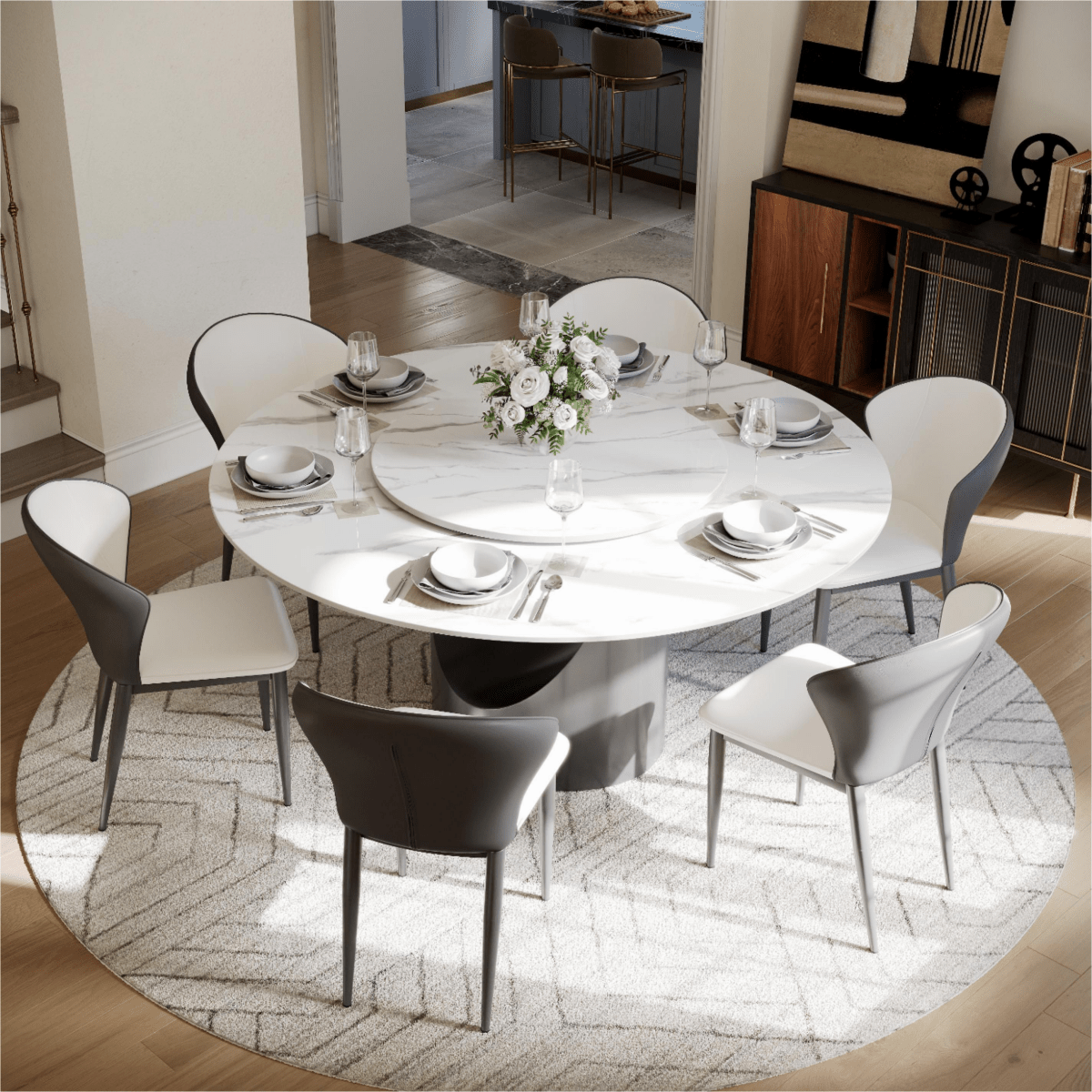 Alaric Set of 2 Modern Wingback Dining Chairs - Exclusivia