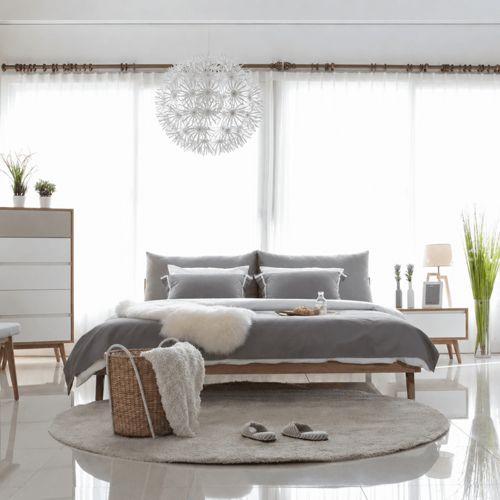 Alder Scandinavian Solid Wood Bedframe - Exclusivia