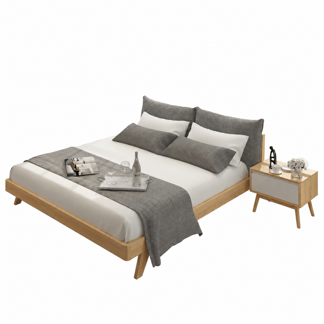 Alder Scandinavian Solid Wood Bedframe - Exclusivia