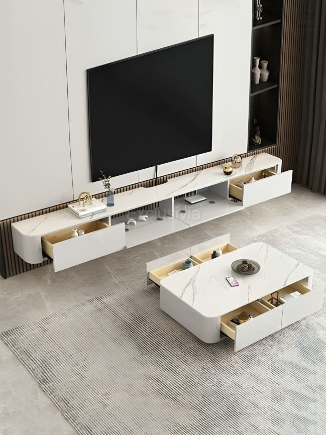 ALDHAM Modern Floating TV Console - Exclusivia