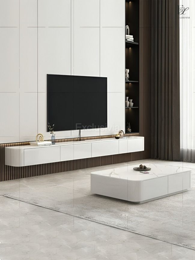 ALDHAM Modern Floating TV Console - Exclusivia