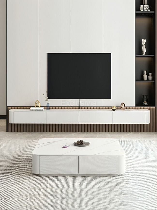 ALDHAM Modern Floating TV Console - Exclusivia