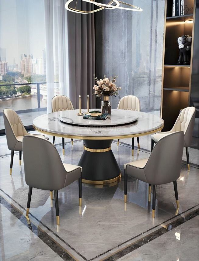 ALORA Modern Marble Dining Table - Exclusivia