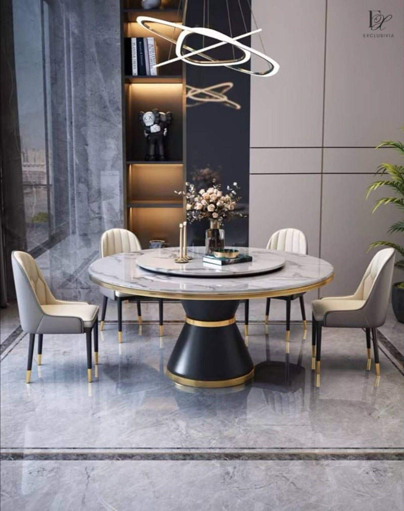 ALORA Modern Marble Dining Table - Exclusivia