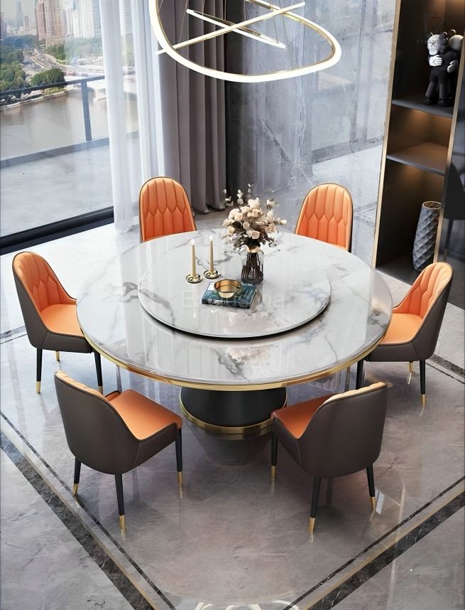 ALORA Modern Marble Dining Table - Exclusivia