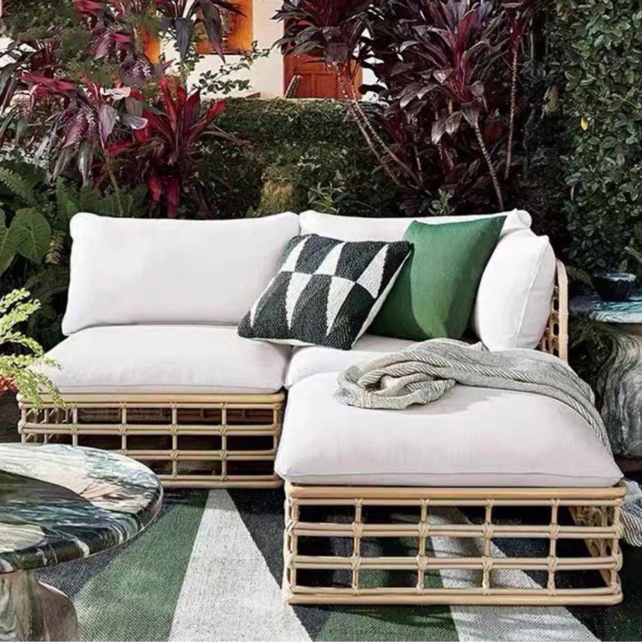 ALORA Outdoor Rattan Lounge Sofa - Exclusivia
