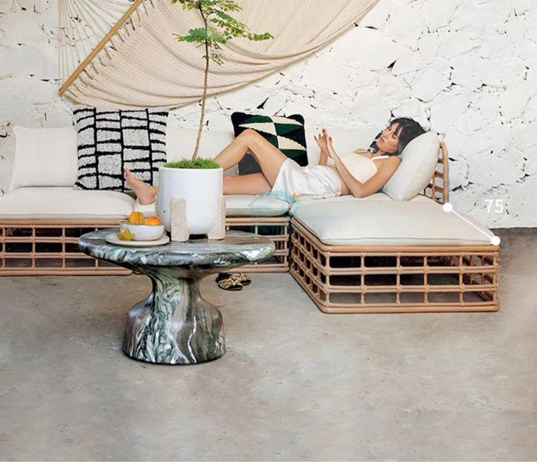 ALORA Outdoor Rattan Lounge Sofa - Exclusivia