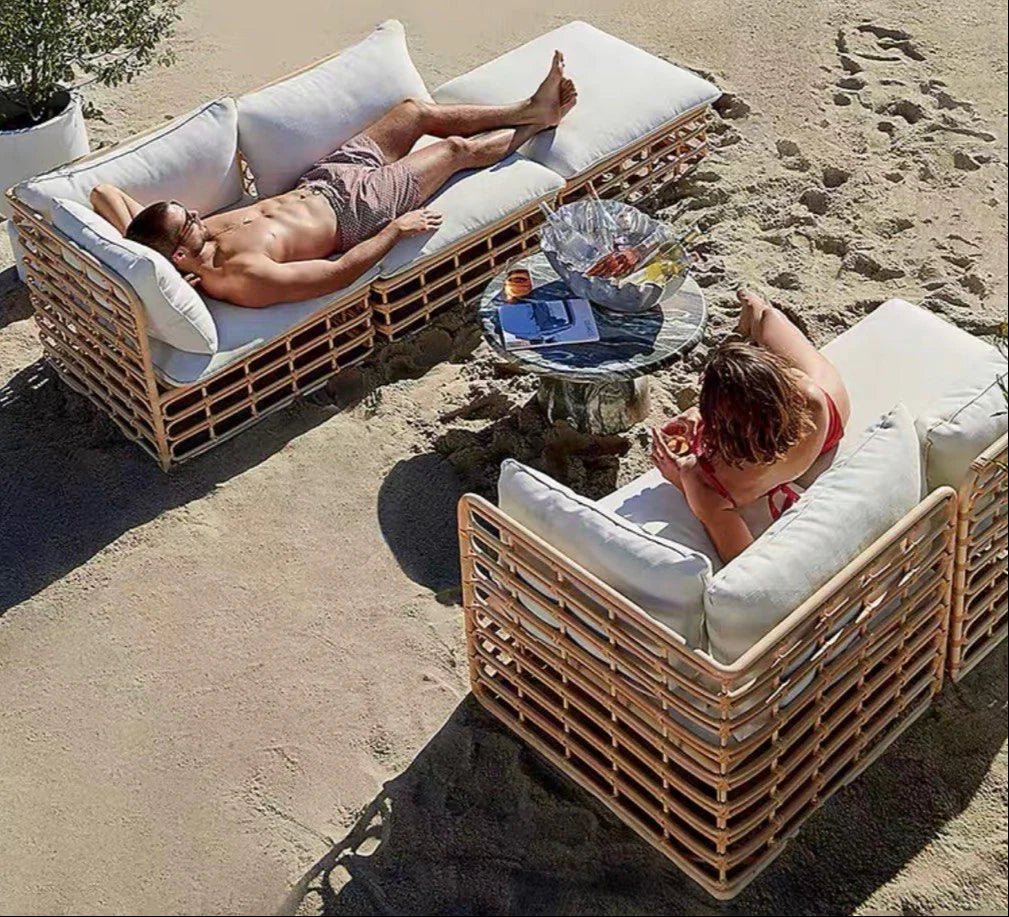 ALORA Outdoor Rattan Lounge Sofa - Exclusivia