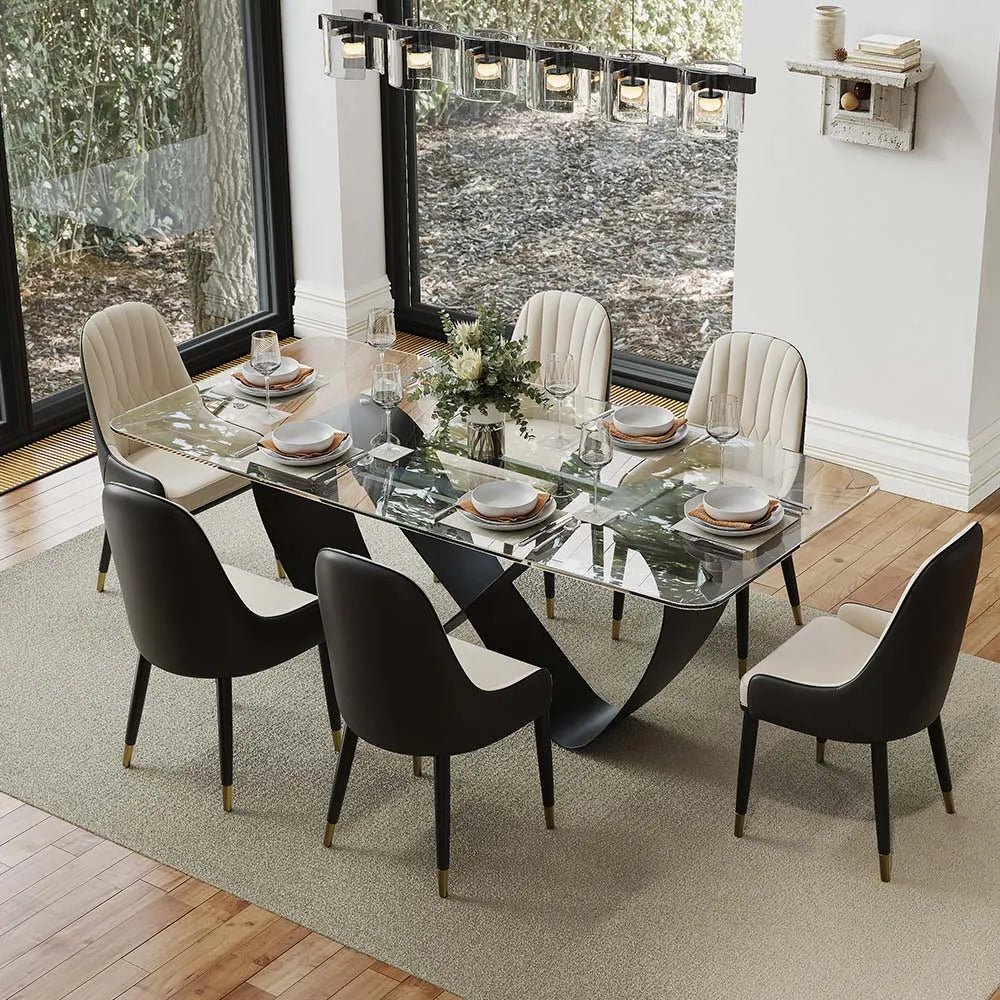 Amara Luxe Sintered Stone Dining Table - Exclusivia