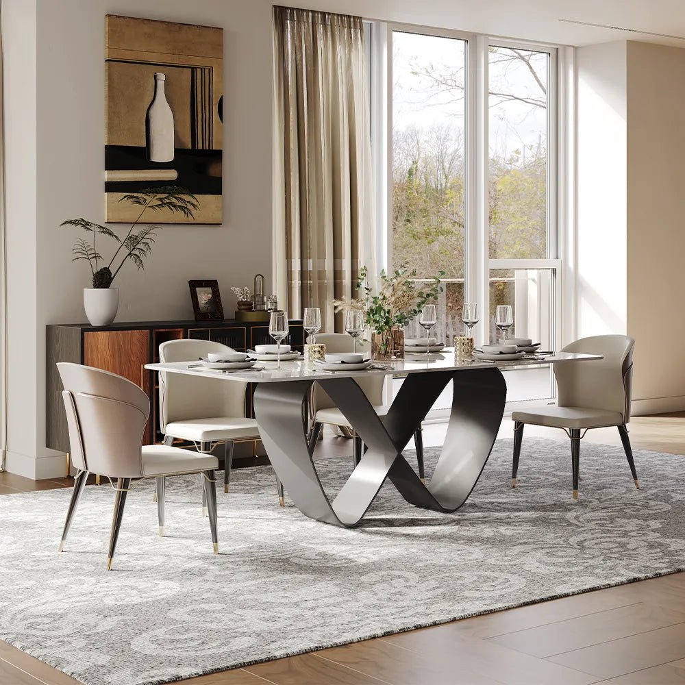 Amara Luxe Sintered Stone Dining Table - Exclusivia