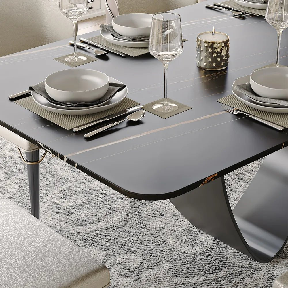 Amara Luxe Sintered Stone Dining Table - Exclusivia