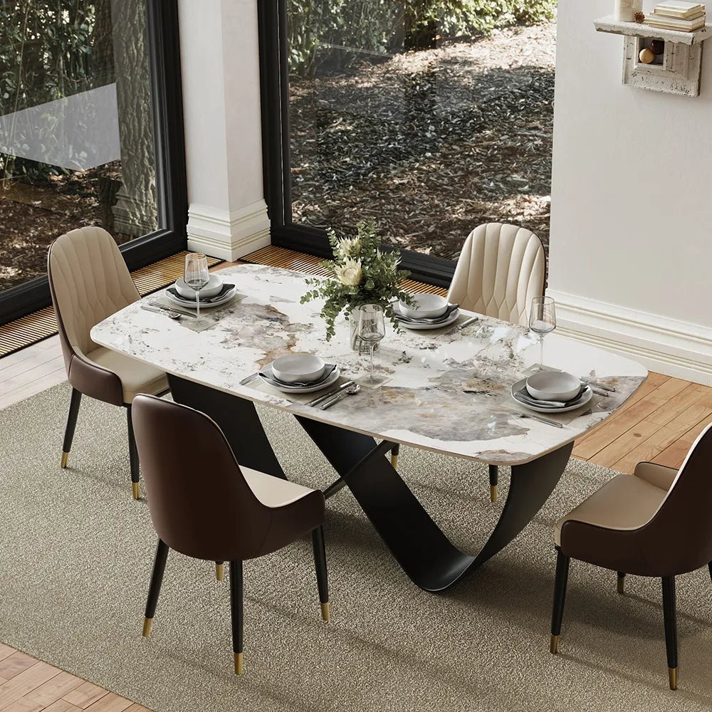 Amara Luxe Sintered Stone Dining Table - Exclusivia