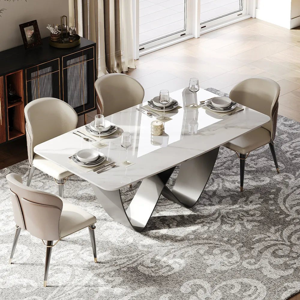 Amara Luxe Sintered Stone Dining Table - Exclusivia