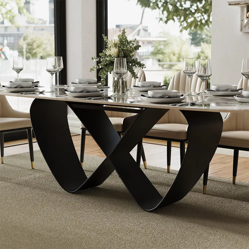 Amara Luxe Sintered Stone Dining Table - Exclusivia