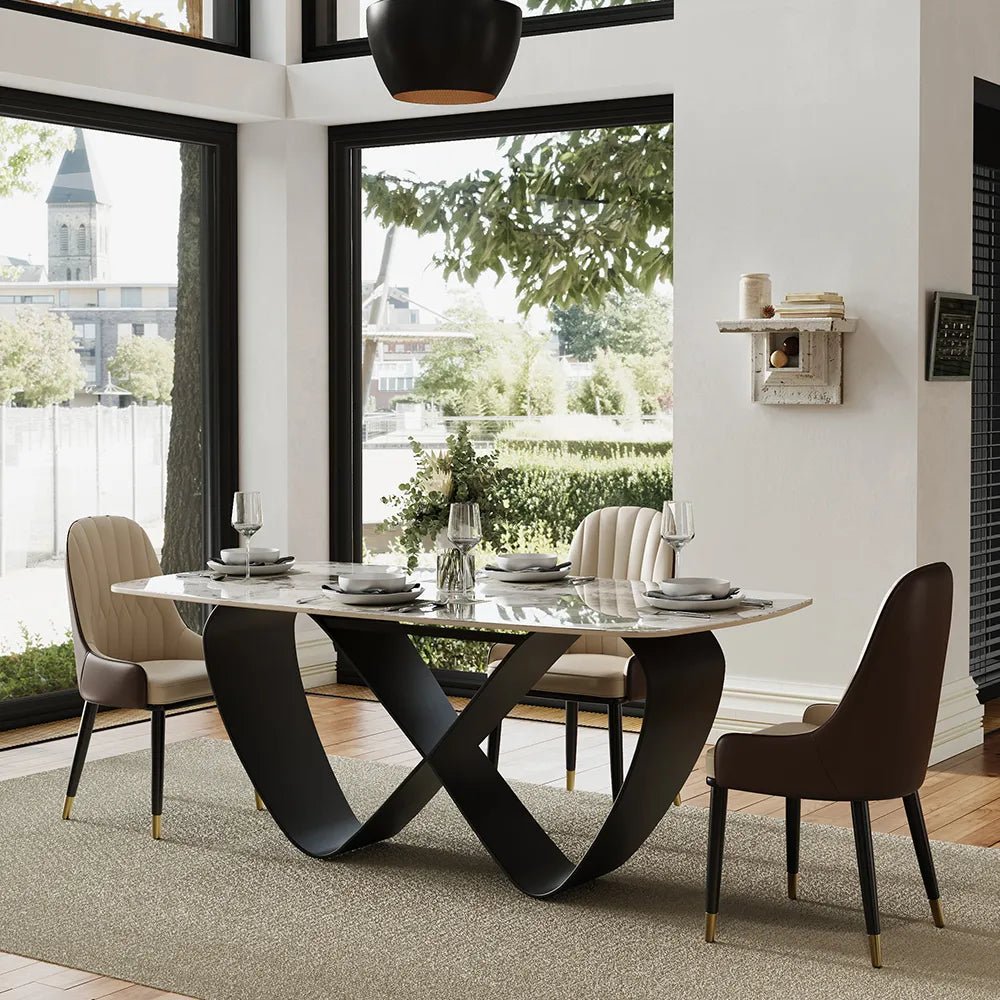 Amara Luxe Sintered Stone Dining Table - Exclusivia