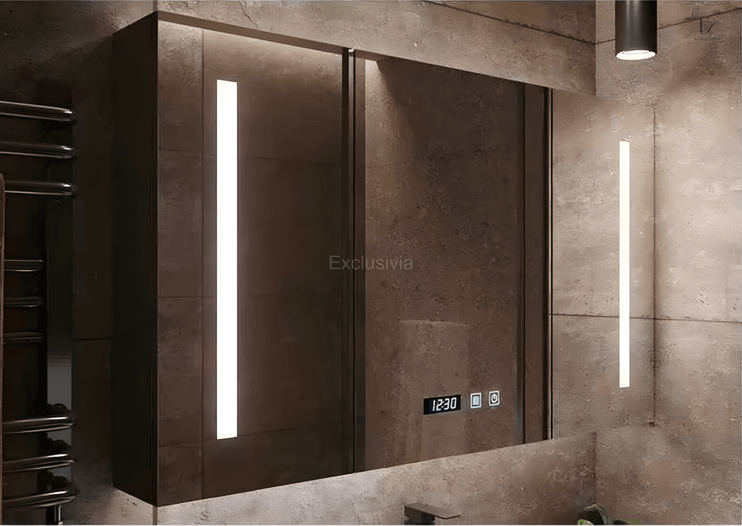 AMBER Toilet Mirror Vanity Cabinet Basin Bathroom - Exclusivia