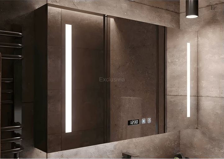 AMBER Toilet Mirror Vanity Cabinet Basin Bathroom - Exclusivia